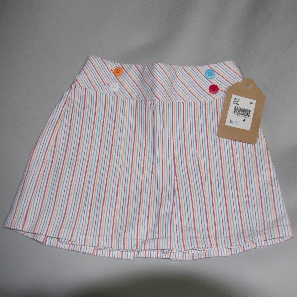 K C PARKER RED WHITE BLUE SKIRT